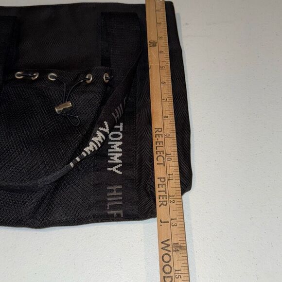 Tommy Hilfiger Black Canvas Tote Bag - Picture 12 of 15